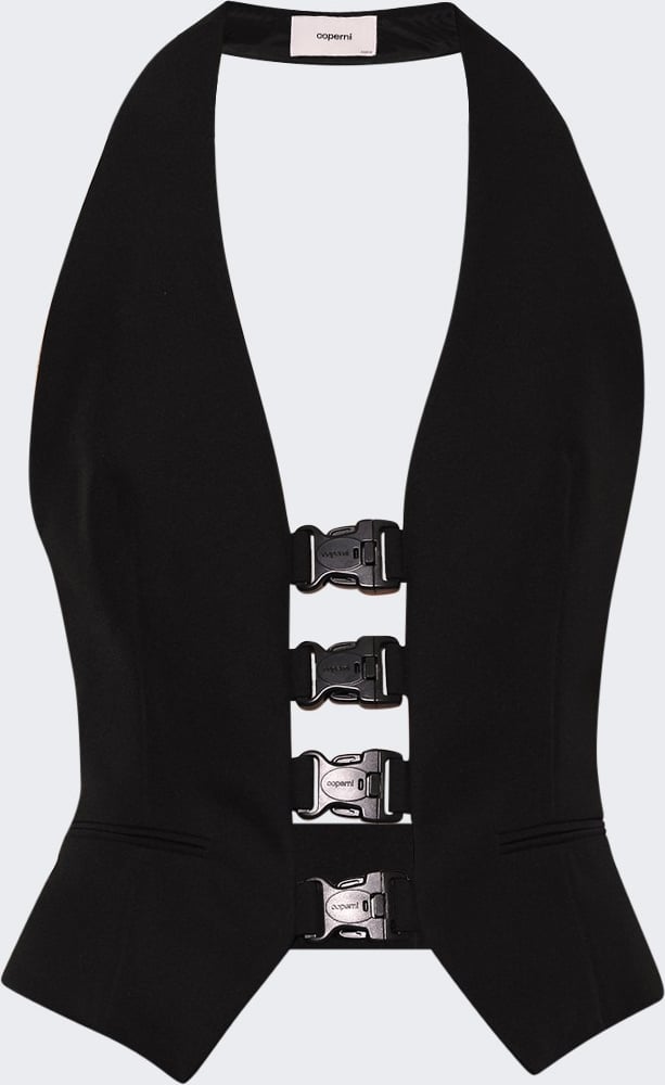 Coperni MULTI BUCKLE WAISTCOAT Black